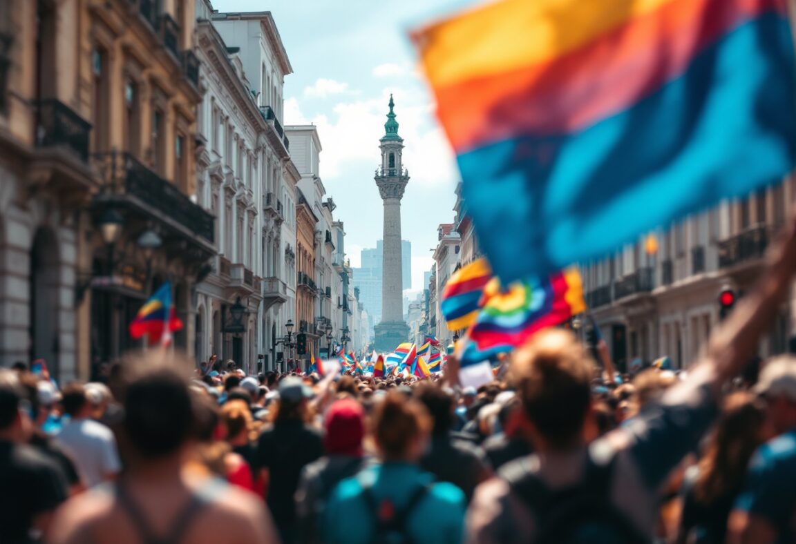 Jubilados manifestano a Buenos Aires per i loro diritti