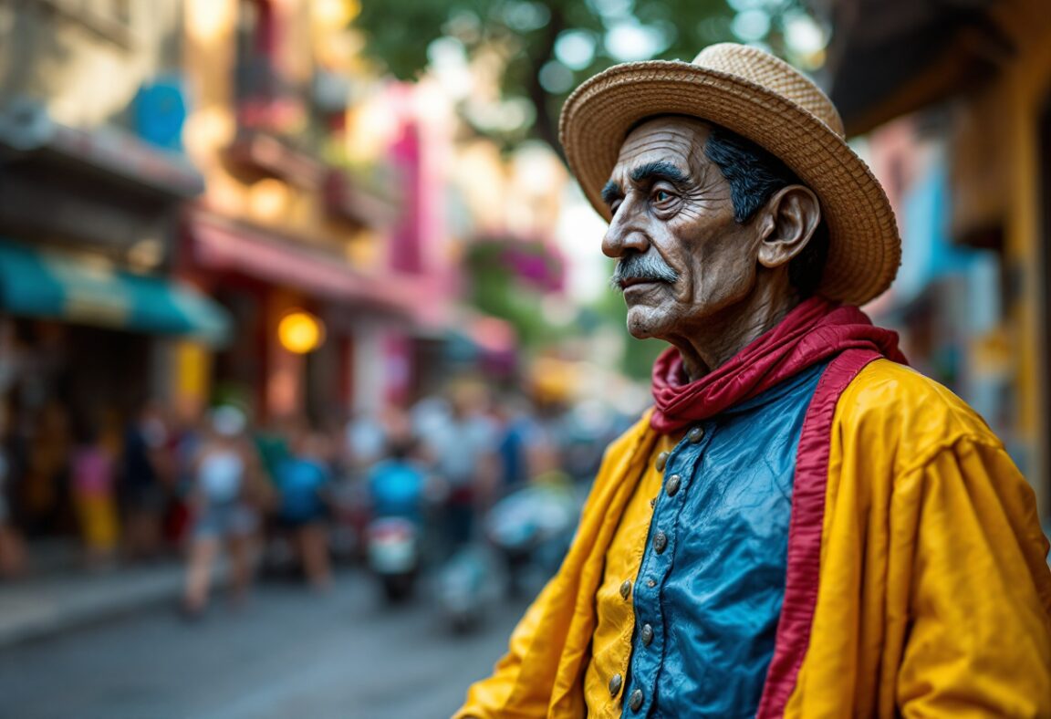 Donna Palenquera con frutta colorata a Cartagena