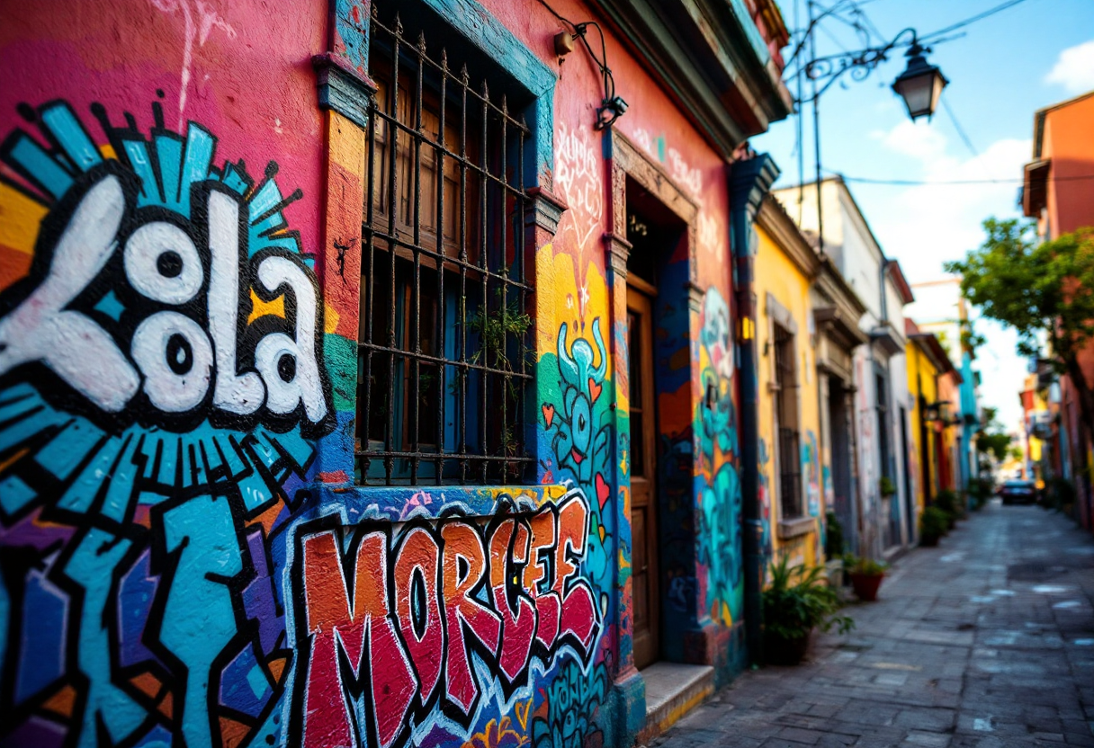 Murales coloridos de Benito Quinquela Martín en La Boca