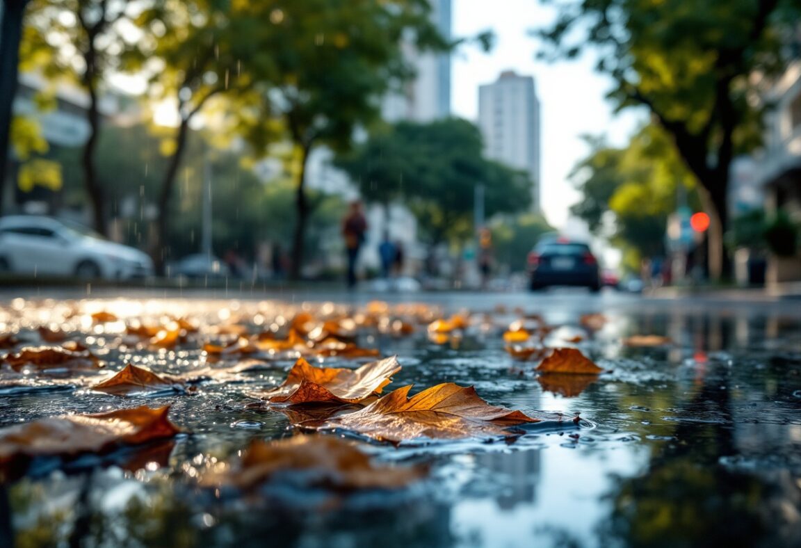 Immagine delle inondazioni a São Paulo dopo le forti piogge