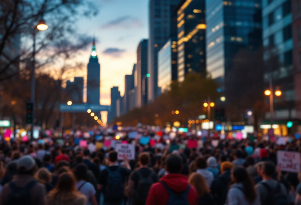 Manifestazione contro la violenza di genere in Colombia