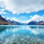 Vista panoramica della Ruta de los Siete Lagos in Patagonia