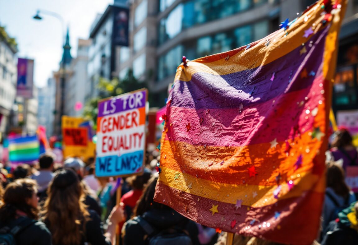 Manifestazione del 8 marzo per i diritti delle donne