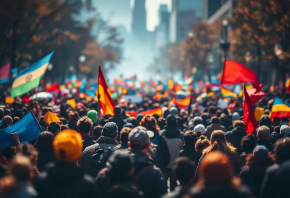 Manifestazione di pensionati in Argentina contro il governo