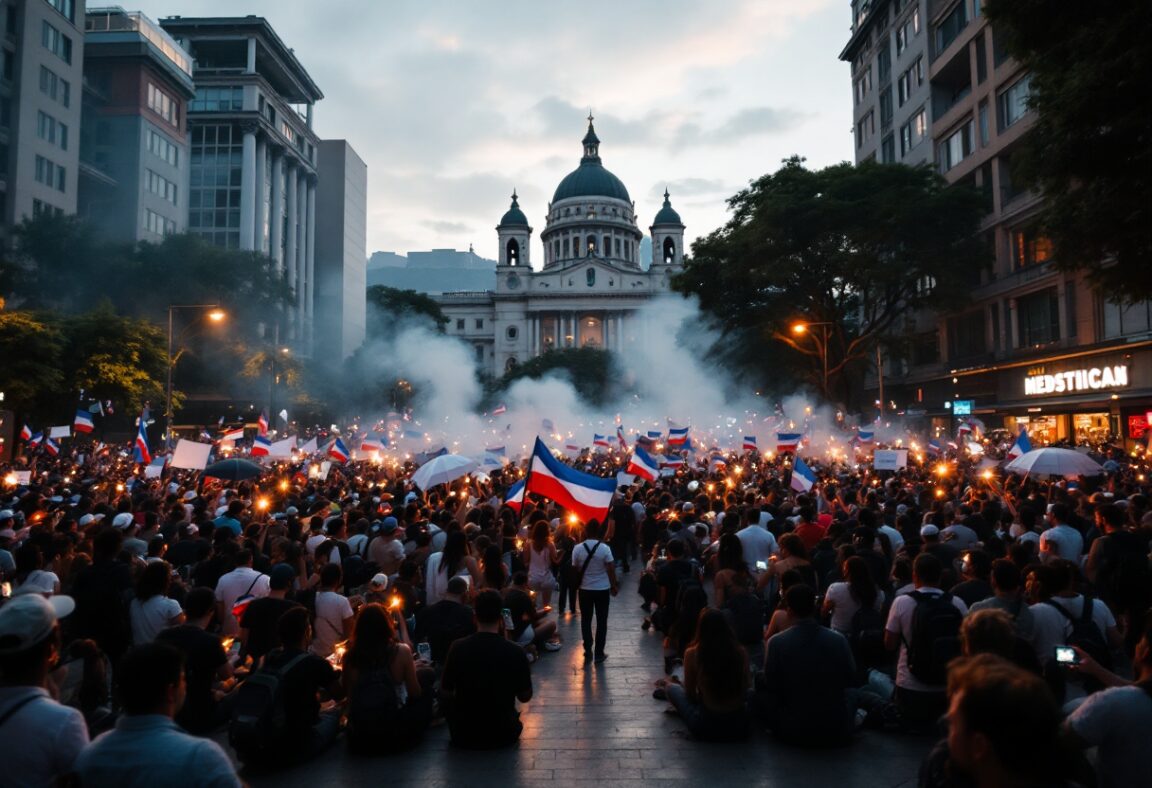 Manifestazione a Medellín il 18 marzo con partecipanti