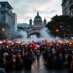 Manifestazione a Medellín il 18 marzo con partecipanti