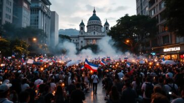 Manifestazione a Medellín il 18 marzo con partecipanti