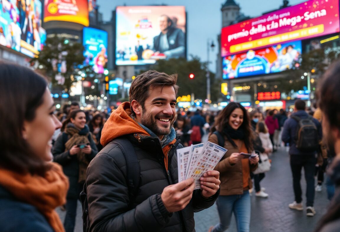 Immagine del sorteo Mega-Sena con premi milionari