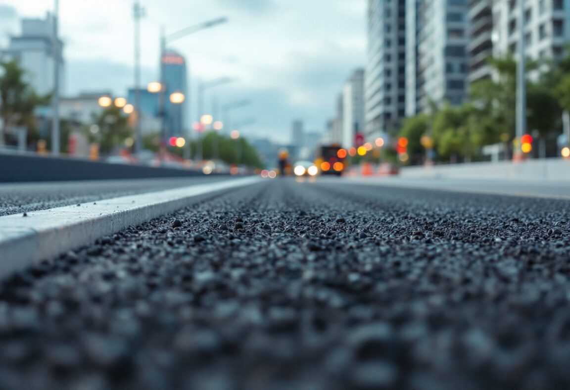 Immagine delle migliorie stradali sulla avenida Márquez