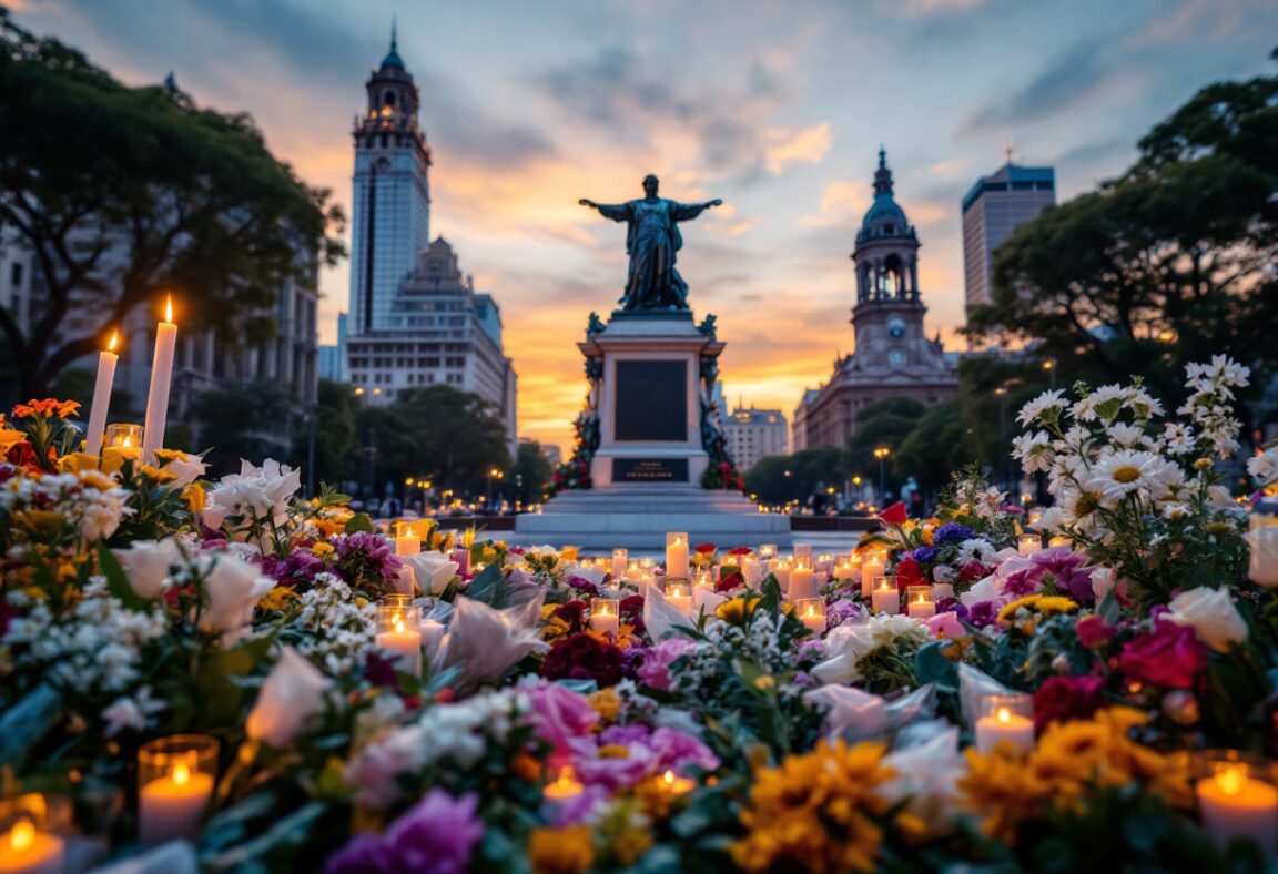 Ceremonia de recuerdo por el atentado en Argentina