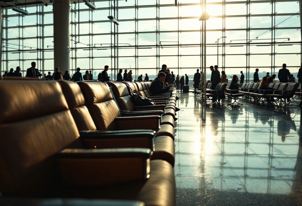 Piloto dejando un mensaje intrigante en el aeropuerto