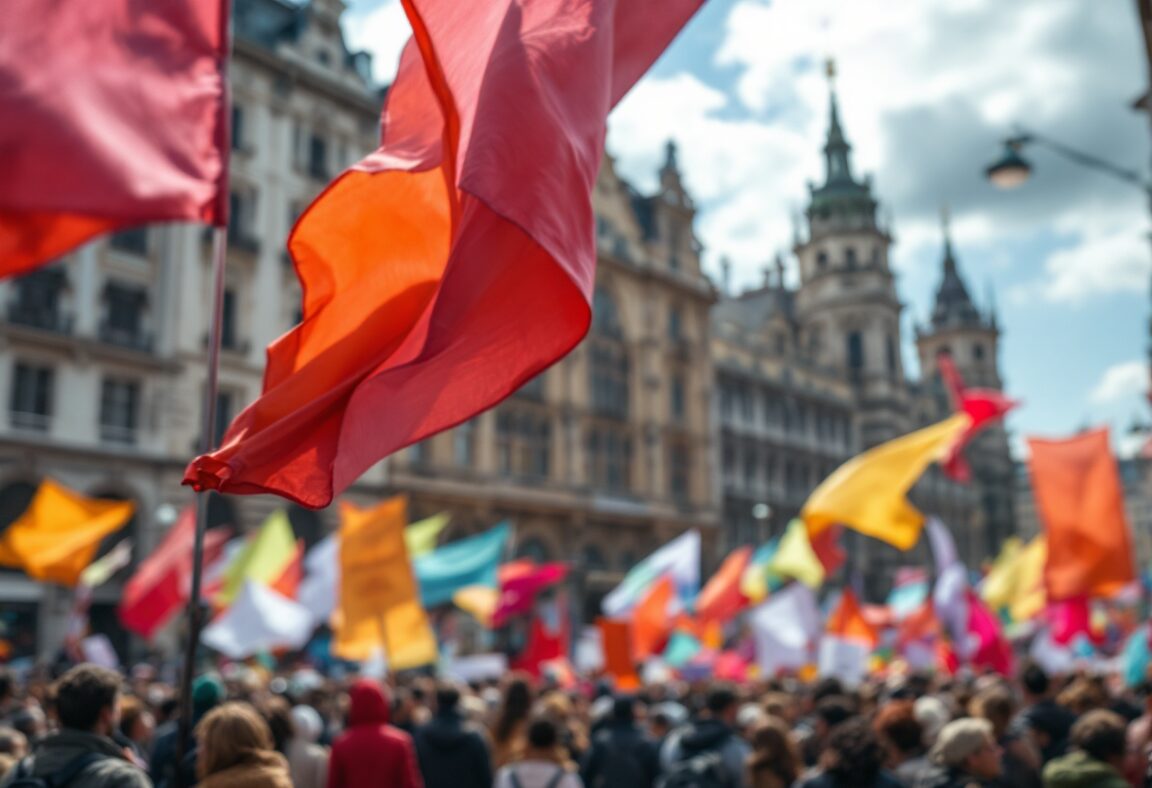 Manifestación en defensa de los derechos de los jubilados