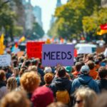 Mujeres manifestándose por sus derechos y seguridad