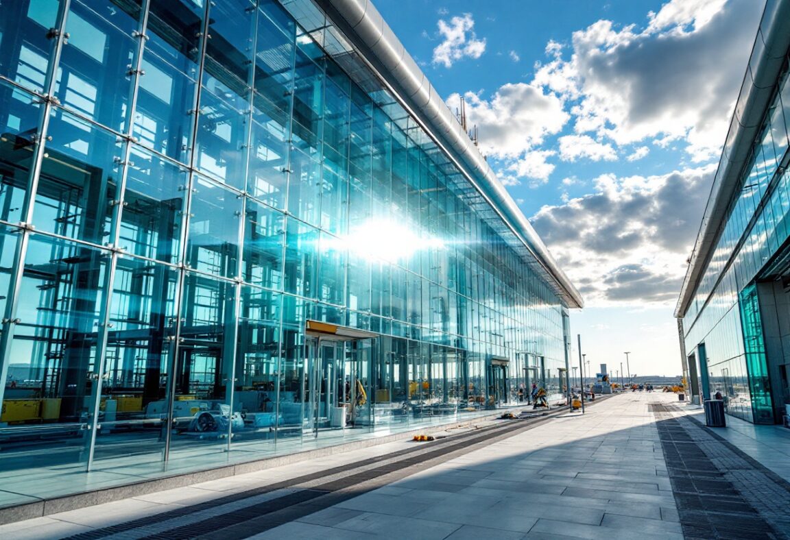 Vista panoramica del nuevo aeropuerto de Tolú