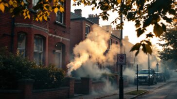 Padre rescatando a su bebé de un incendio en Manchester