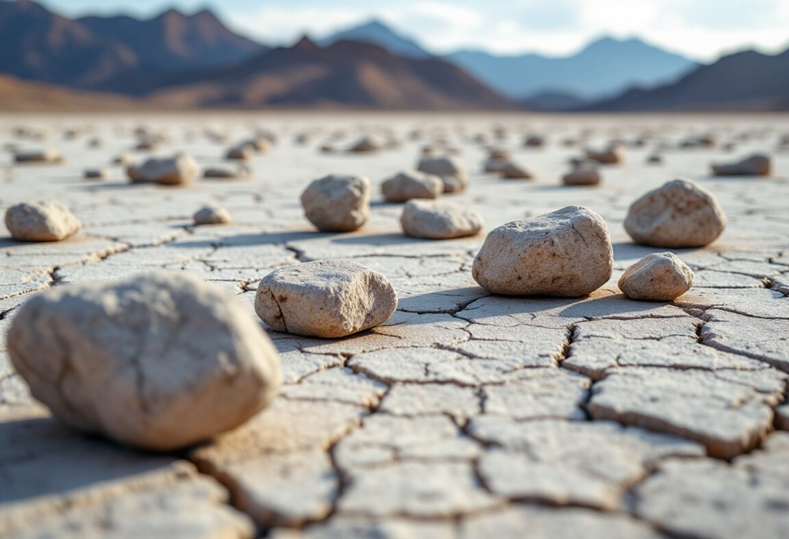 Pietre che si muovono da sole nel deserto della California