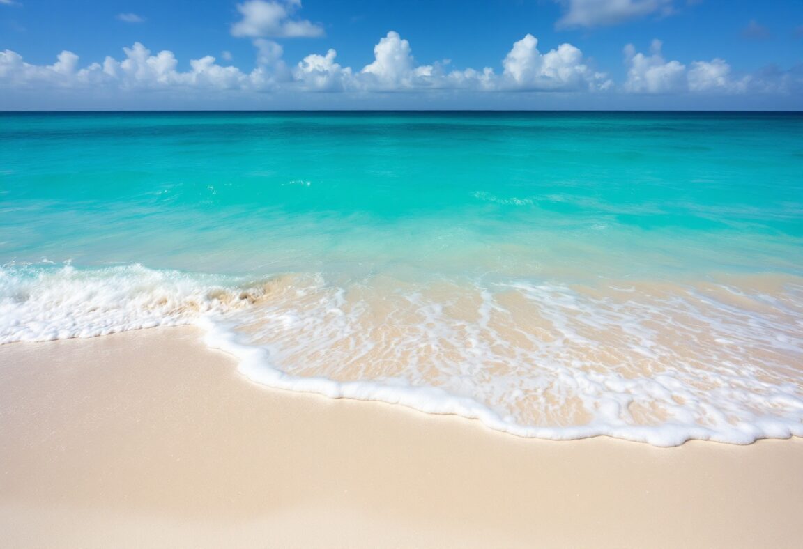 Spiaggia di Playa Blanca con acque cristalline e sabbia bianca