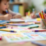 Niños aprendiendo con Preescolar Genios en un aula divertida