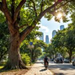 Meteo a São Paulo con sole e nuvole temporalesche