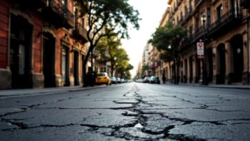 Marcha de jubilados en Buenos Aires con pancartas