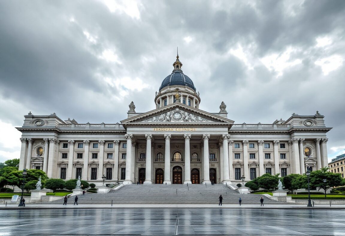 Manifestantes en el Congreso Nacional durante disturbios