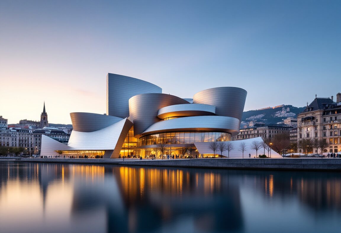 Installazione di Refik Anadol al Guggenheim Bilbao con AI