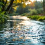 Río con agua de mala calidad en la Mata Atlántica