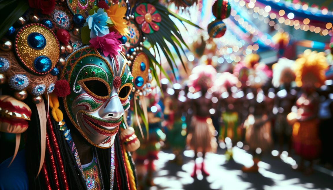 Tatiana Angulo Fernández de Castro in costume da regina del Carnaval