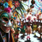 Tatiana Angulo Fernández de Castro in costume da regina del Carnaval