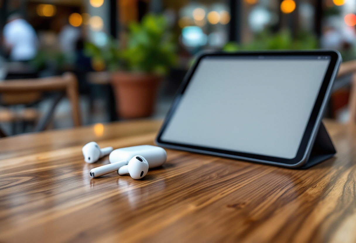 AirPods con funzione di traduzione in tempo reale attivata
