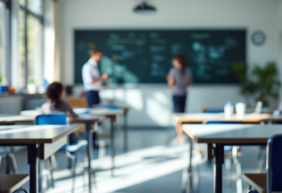 Estudiantes en aula aprendiendo sobre tecnología segura