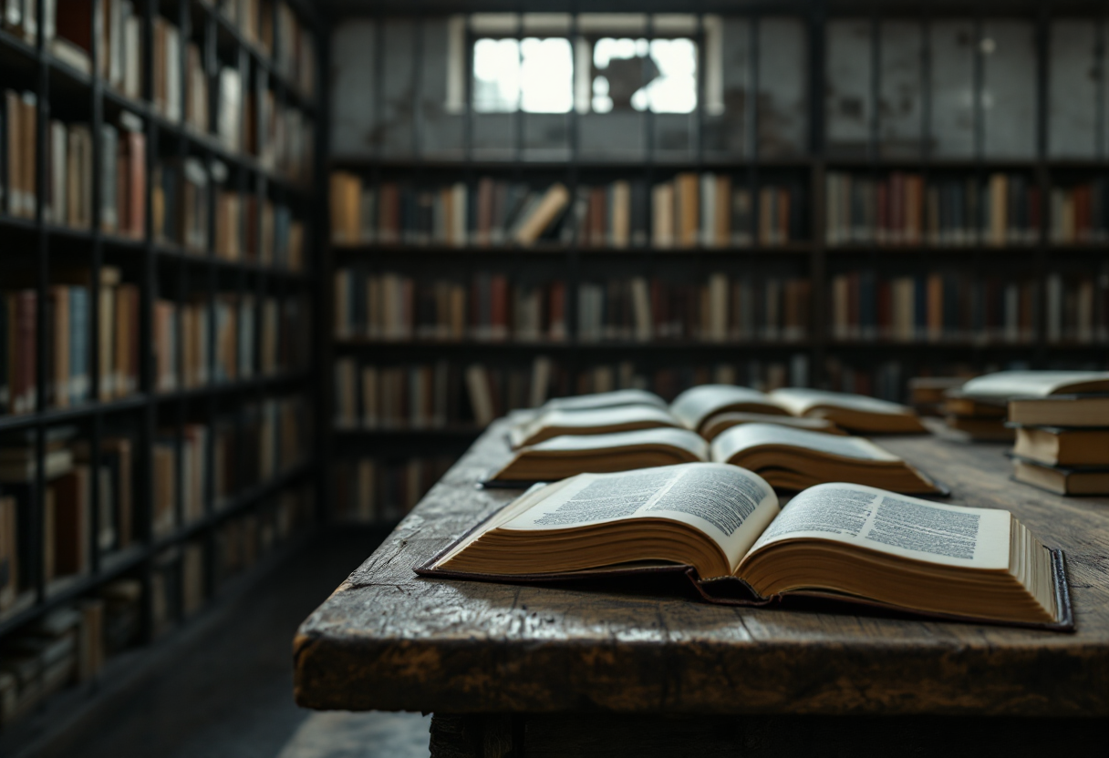 Prisioneros en Uzbekistán leyendo libros para reducir penas