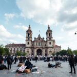 Manifestazione in Argentina con segni di violenza