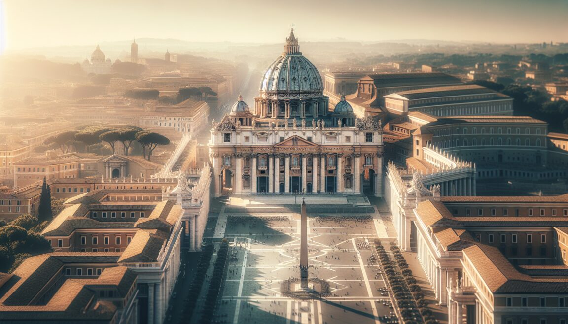 Carlos III durante la sua visita storica al Vaticano