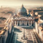 Carlos III durante la sua visita storica al Vaticano