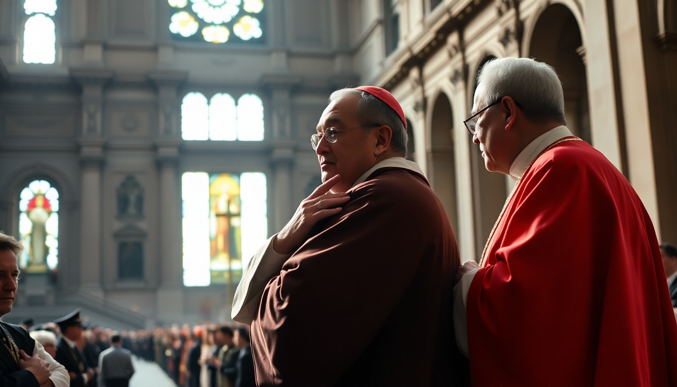 Un guiño suspicaz en la misa antes del cónclave papal