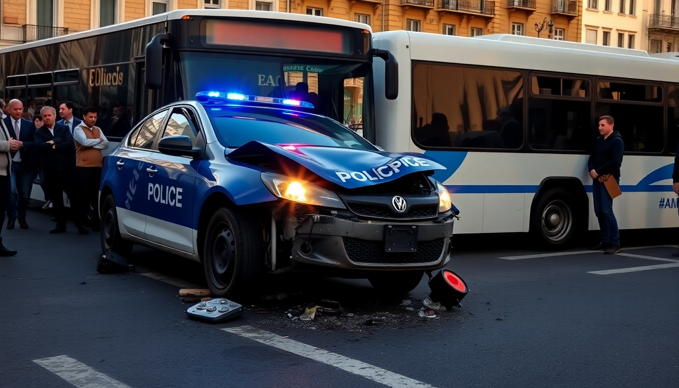 Roban un patrullero en Mar del Plata y chocan contra un colectivo