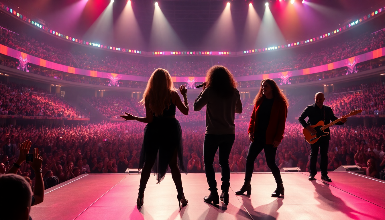 La fusión de Shakira y Black Eyed Peas en el escenario de Los Ángeles