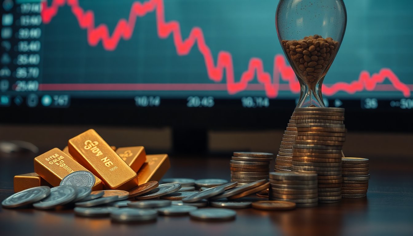 Colapso abrupto en la capitalización del oro y la plata: causas y efectos