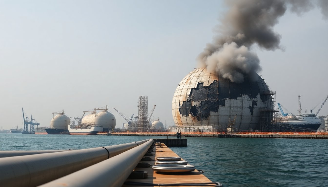 Interrupción en Ras Laffan eleva precios y reduce las exportaciones de GNL